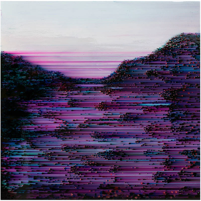 Horizontal Gravity (Purple), 2015 ballpoint pen and resin on panel 48 x 48" Inquire >