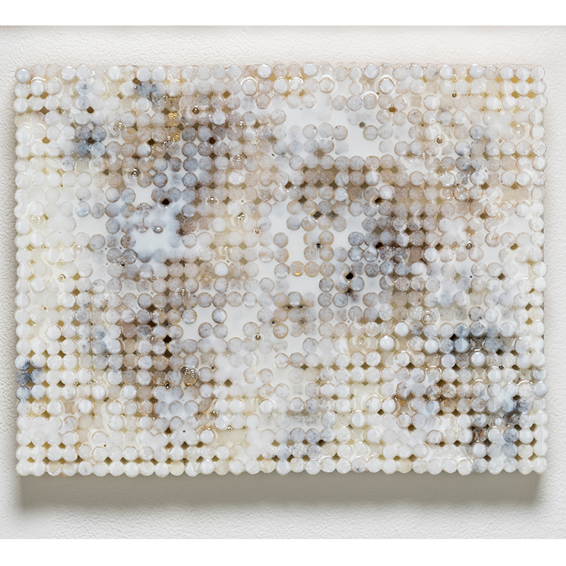 White Gold Static , 2018-19 cigarette filters, resin and ink 8.5 x 11 x 1.5" Inquire > SOLD