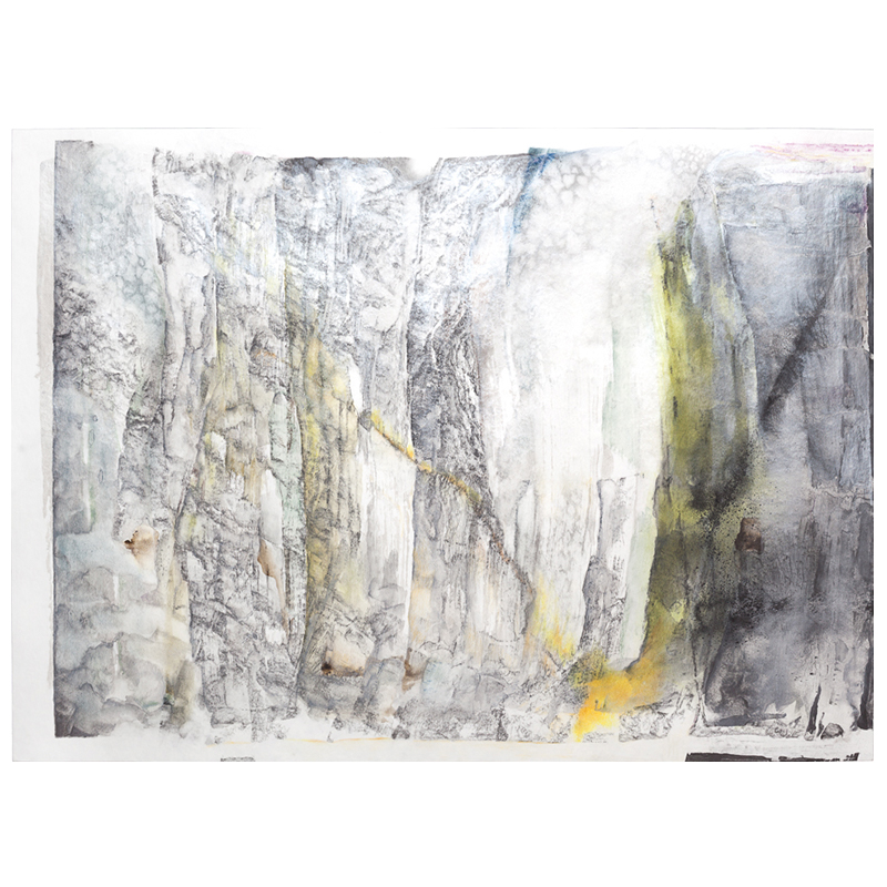 Lamina , 2017 graphite, silver sumi ink, watercolor, pastel, and colored pencil on paper 22 x 30" paper Inquire > SOLD
