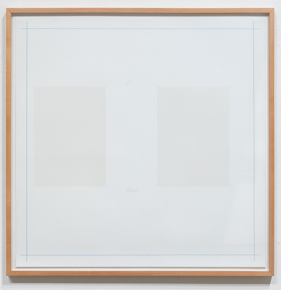   Robert Ryman   Untitled, from On the Bowery portfolio , 1969 screenprint 25.5 x 25.5" paper 27.5 x 27.25" framed Edition of 100 