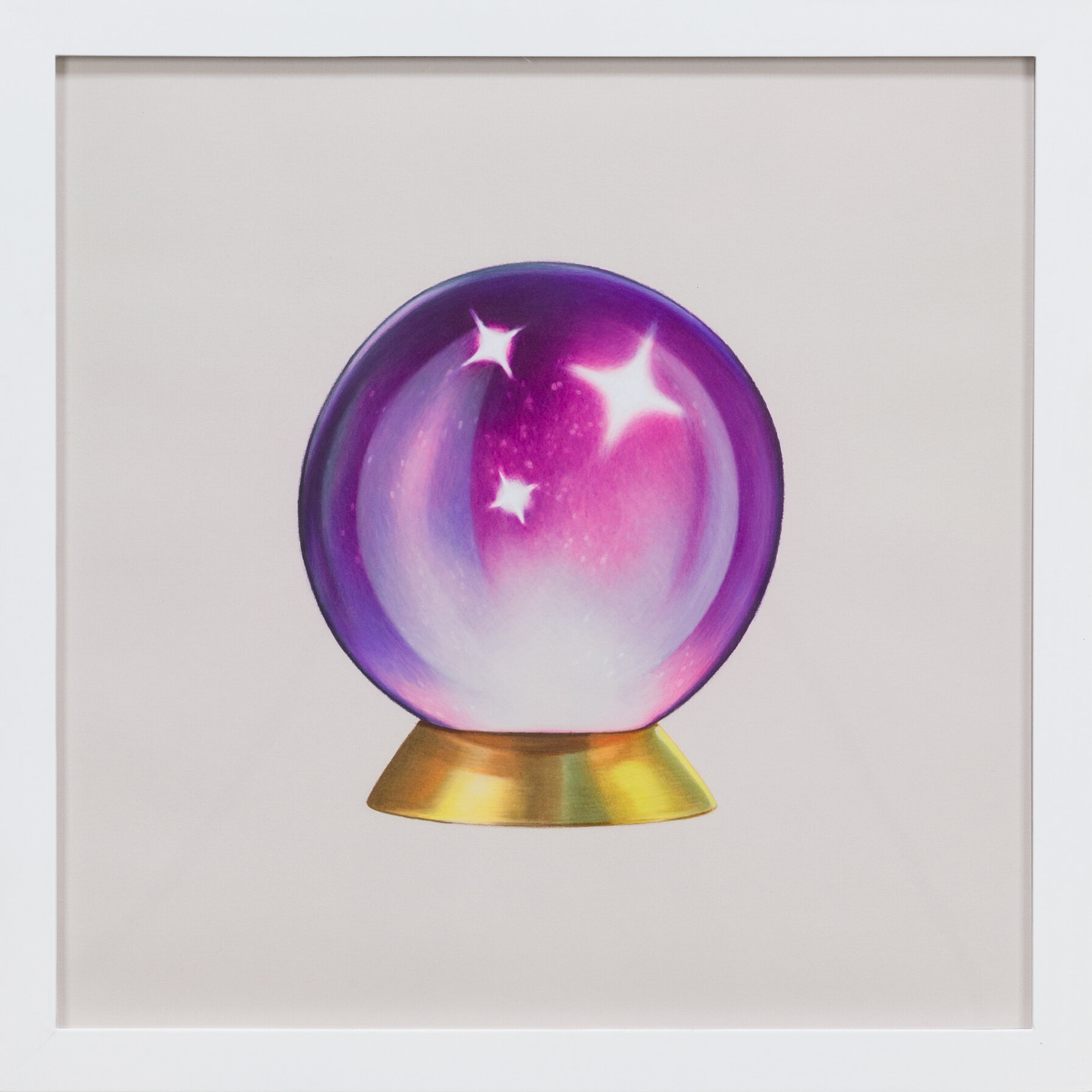   Crystal Ball, July 13, 2017 , 2017 colored pencil on paper 19.25 x 19.25"   Inquire &gt;   