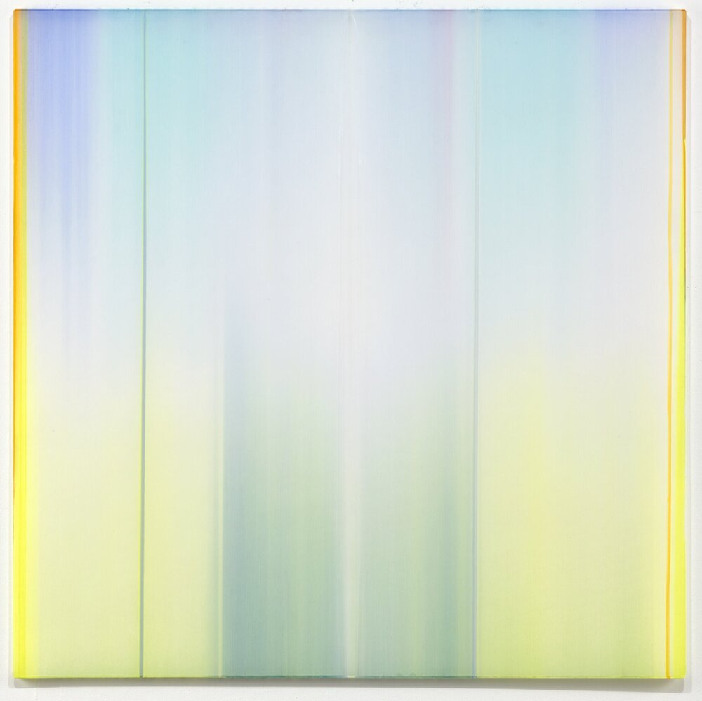   Gregg Renfrow   The Very Air , 2021 polymer and pigment on cast acrylic 48 x 48" $12,000  INQUIRE&gt;  