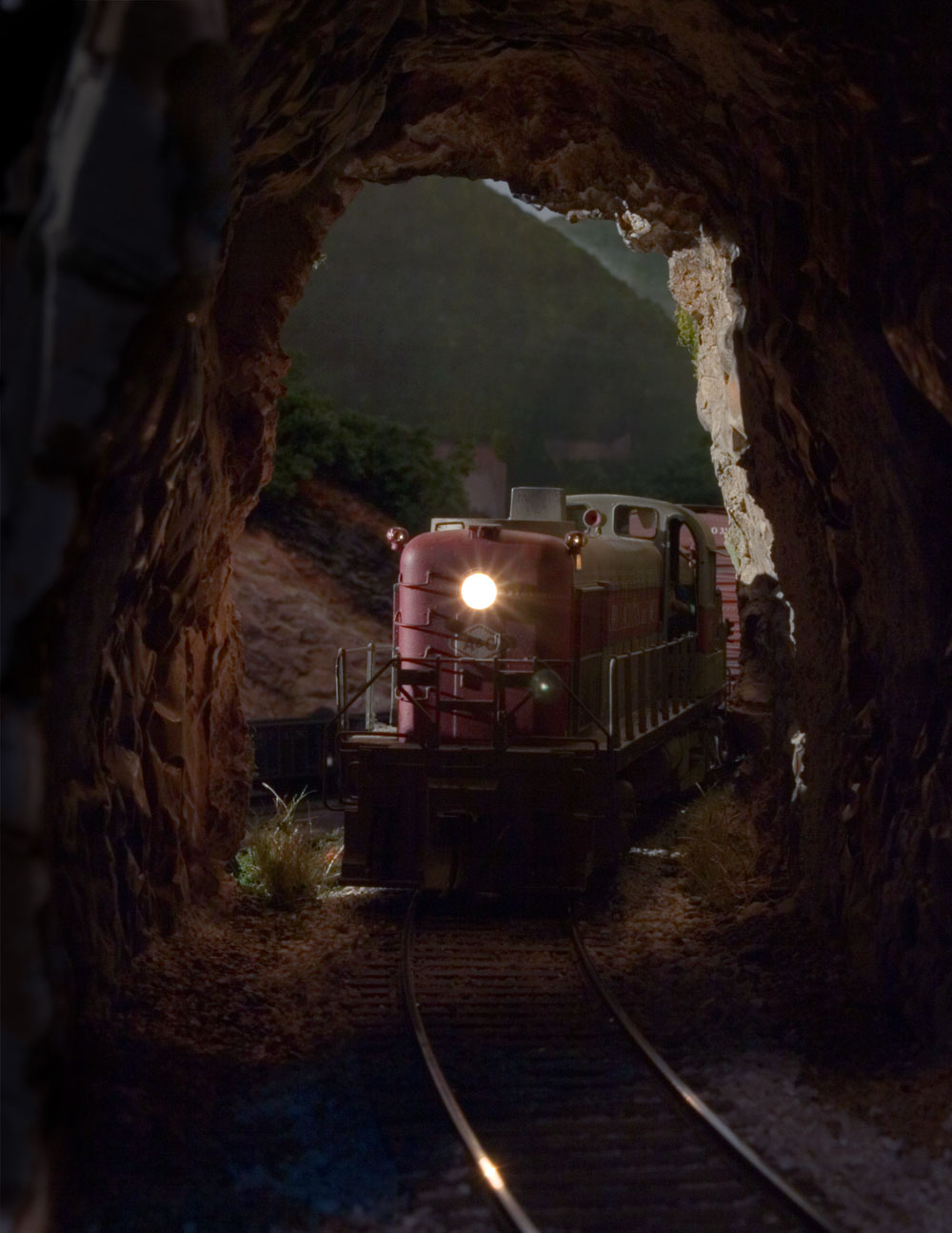  A&amp;O #137 enters Speedy Tunnel having climbed the Morrison grade leaving the Willow Creek valley in the distance. 
