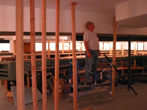  Bill Wood's carpentry experise is invaluable to this process. 