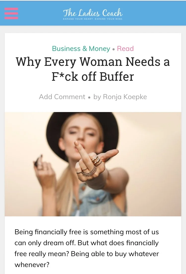 Read the full article on The Ladies Coach.