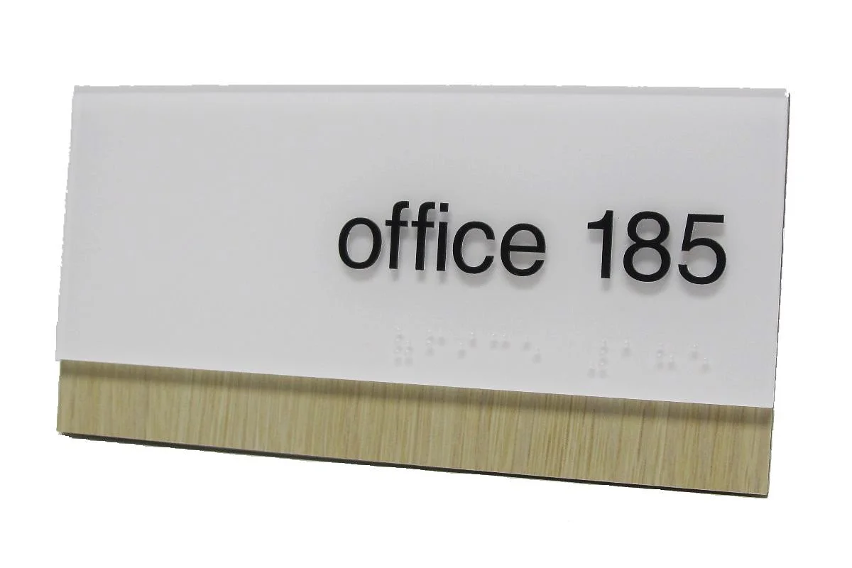 google ada office sign wood acrylic