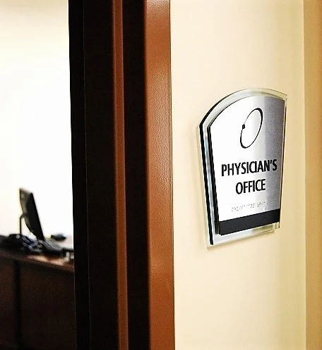 medical office aluminum ada sign wholesale glass