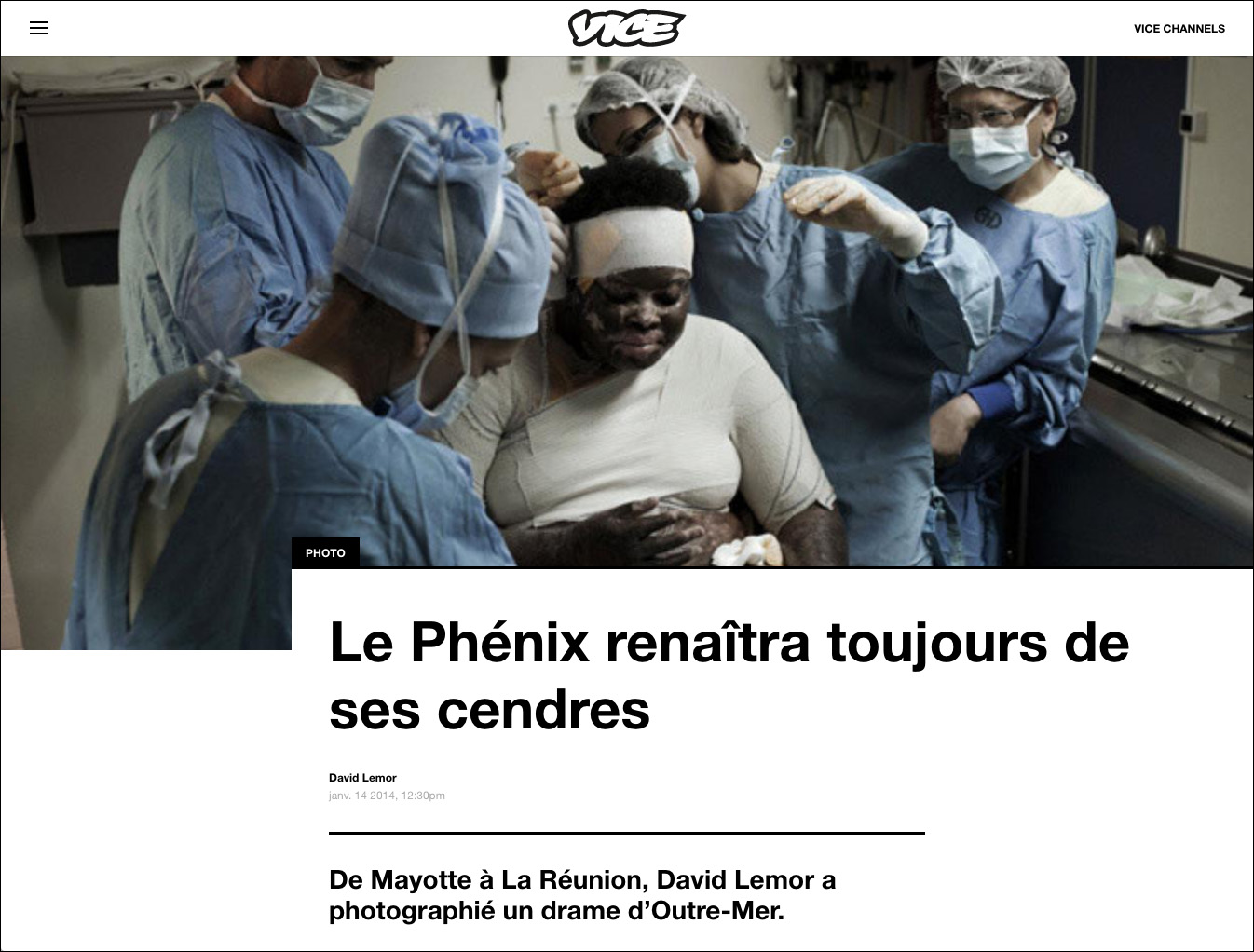  "Phénix" dans  VICE  - 01/2014 