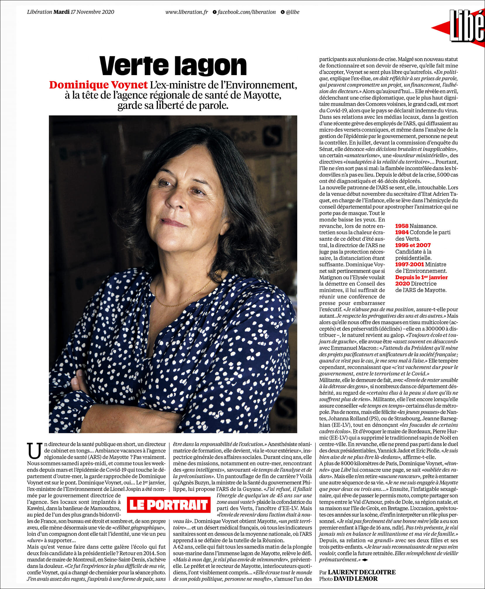   Libération  / Nov. 2020 