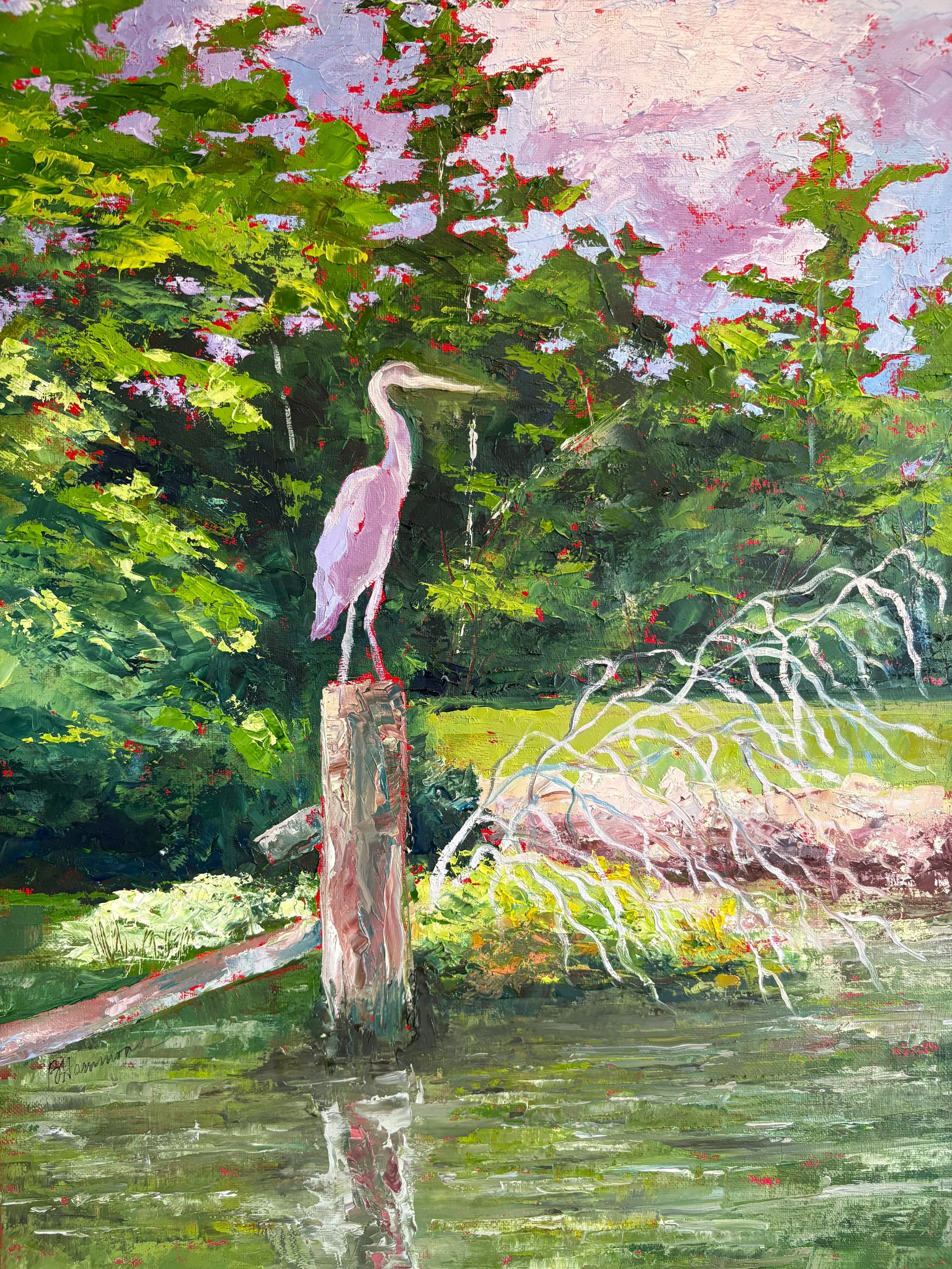 Blue Heron at Lake Higgins