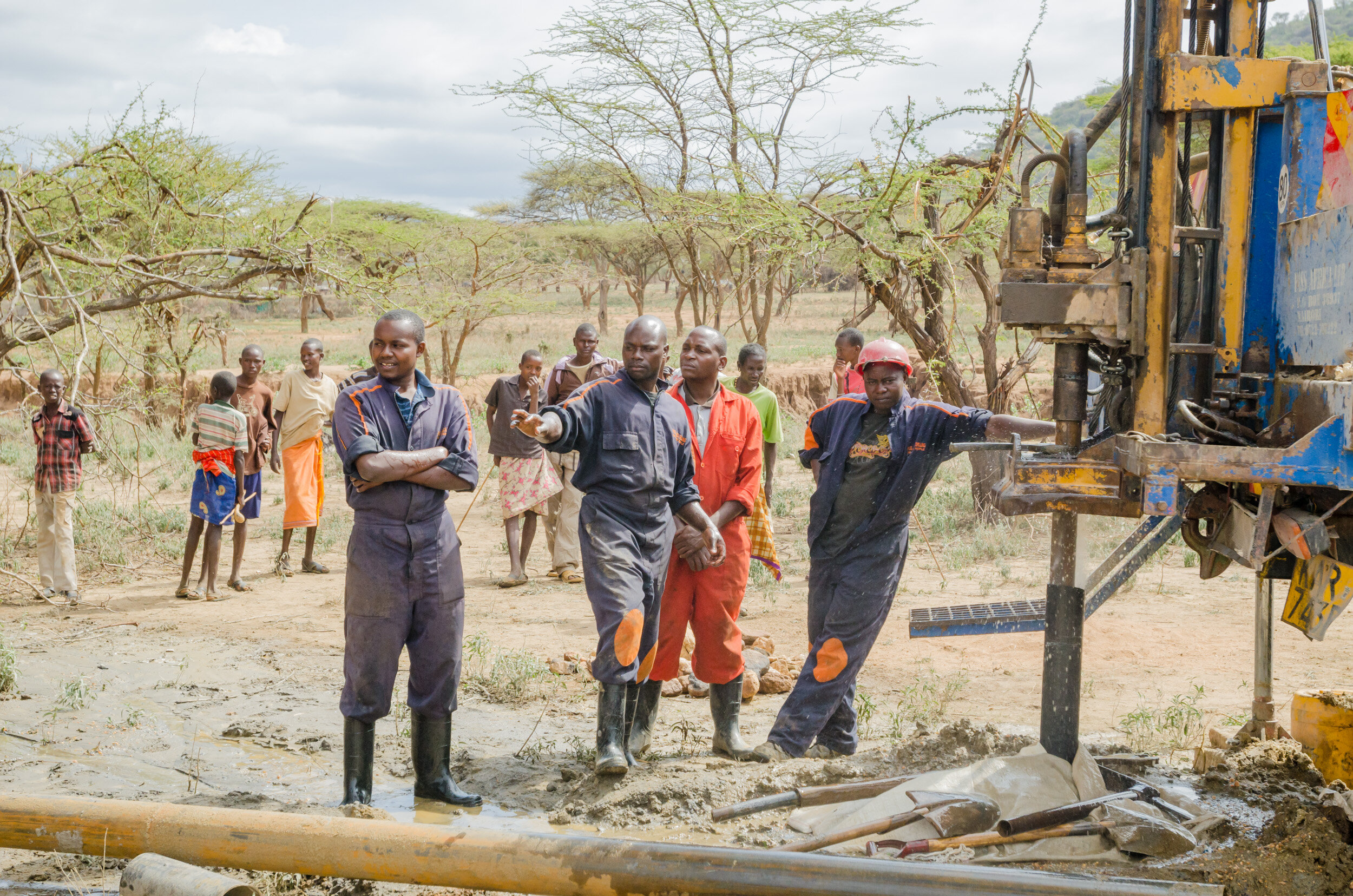 After the meeting, drilling teams from distant cities identify well sites and get to work. (Copy)