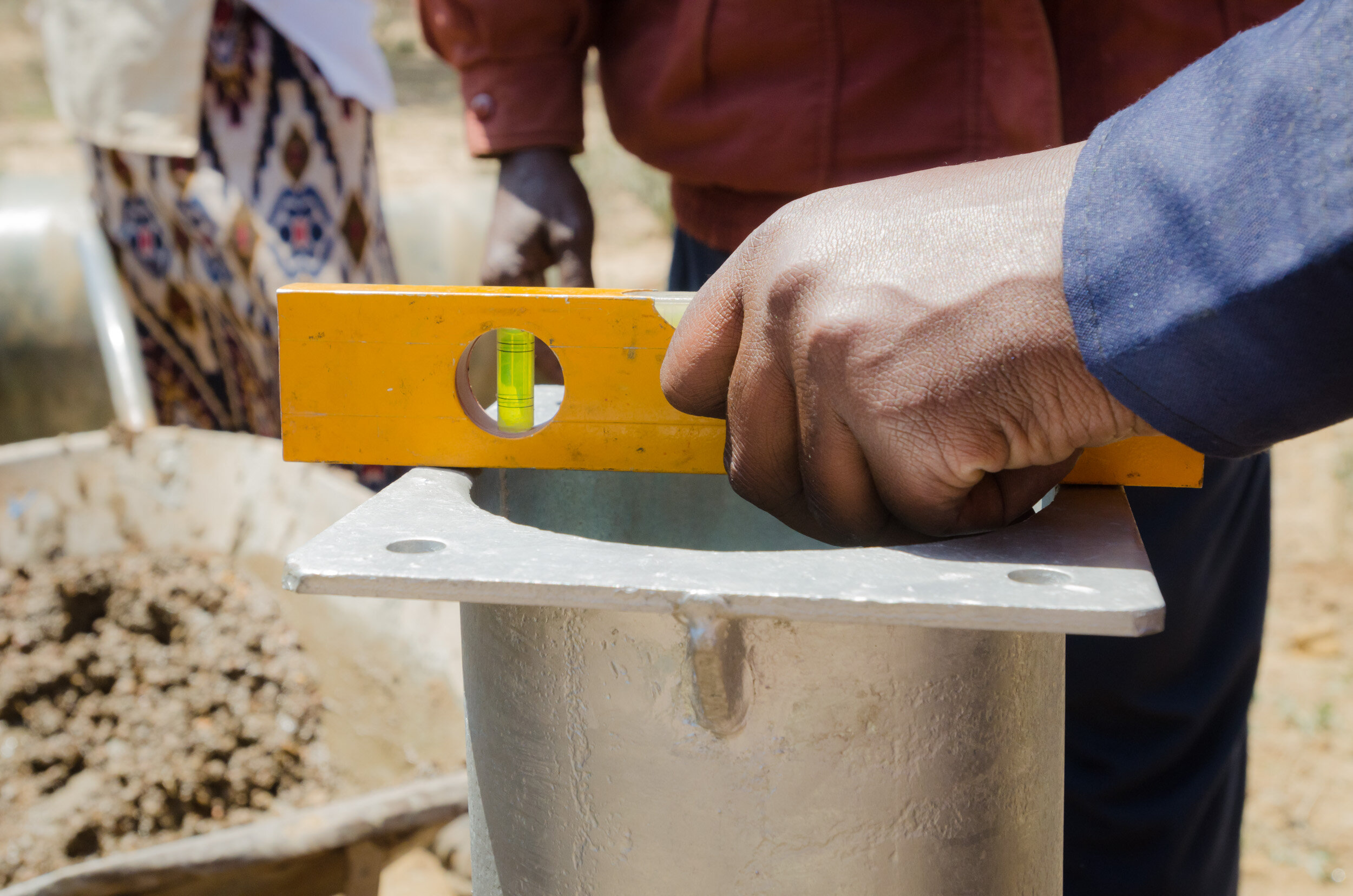 Next, The Samburu Project team gets to work installing the well. (Copy)