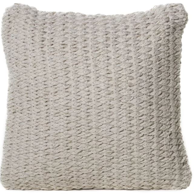 White woven pillow