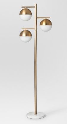 Globe Floor Lamp Brass