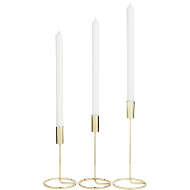 Gold Taper Candle