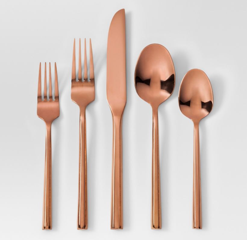 Rose Gold Copper Silverware