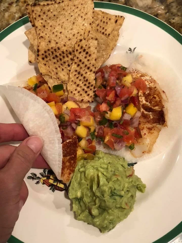 Fajitas in a jicama wrap!