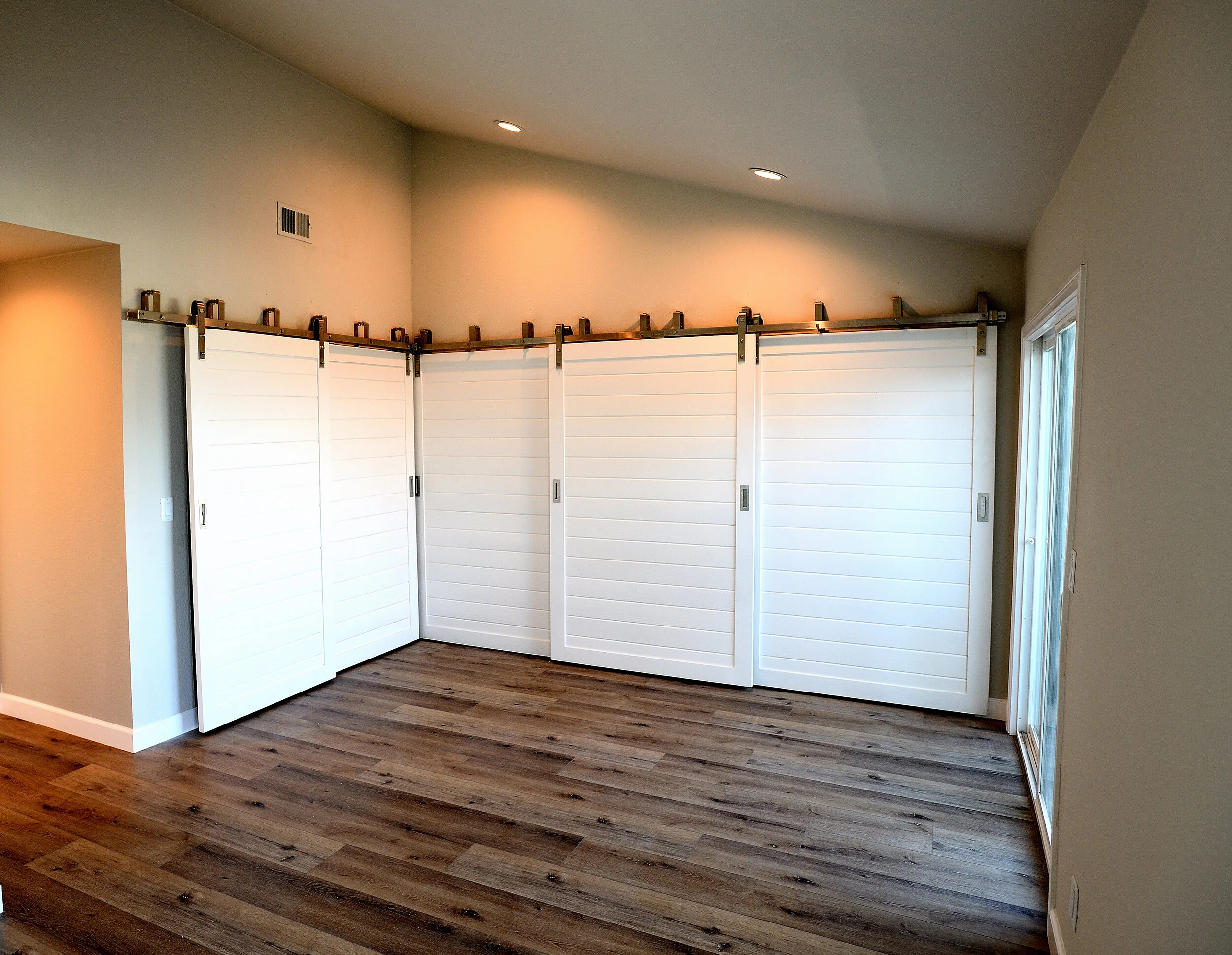 Double and Triple Bi Passing and Bi Parting – Sliding - Closet Doors – Pine