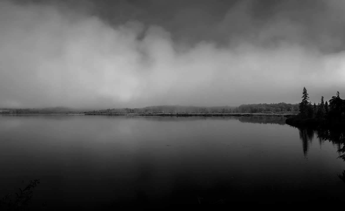 Vly Lake b/w mist
