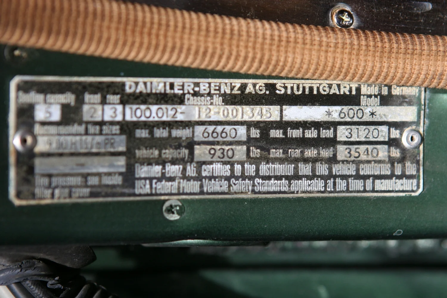 VIN1345 1969 600 SWB — Classic Car Restoration, LLC