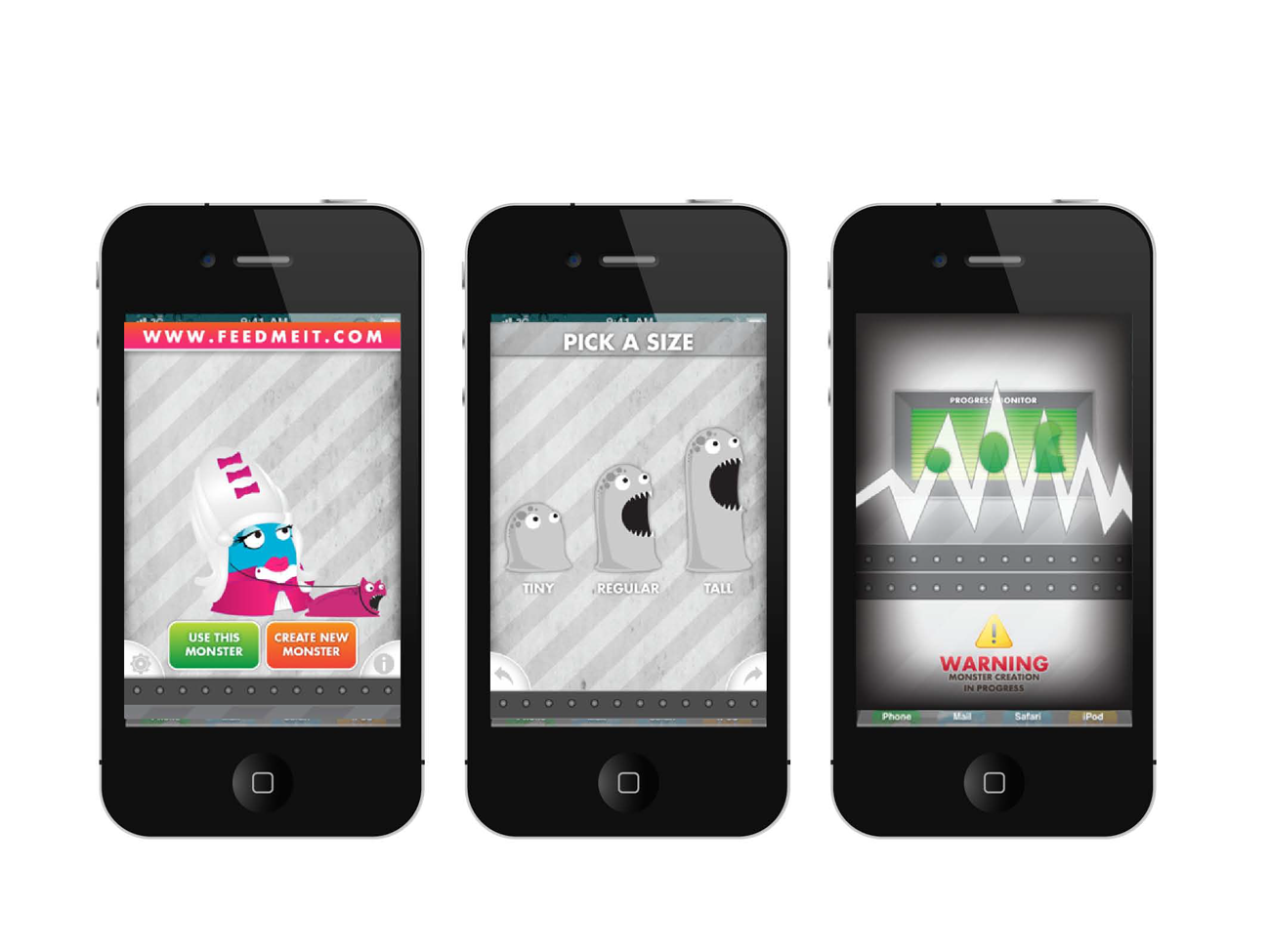  Feed Me It 2 // Redesign of a monster making app 