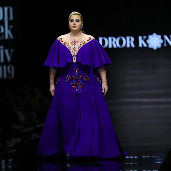 Simcha Gueta wearing Dror Kontento (said to be his muse)