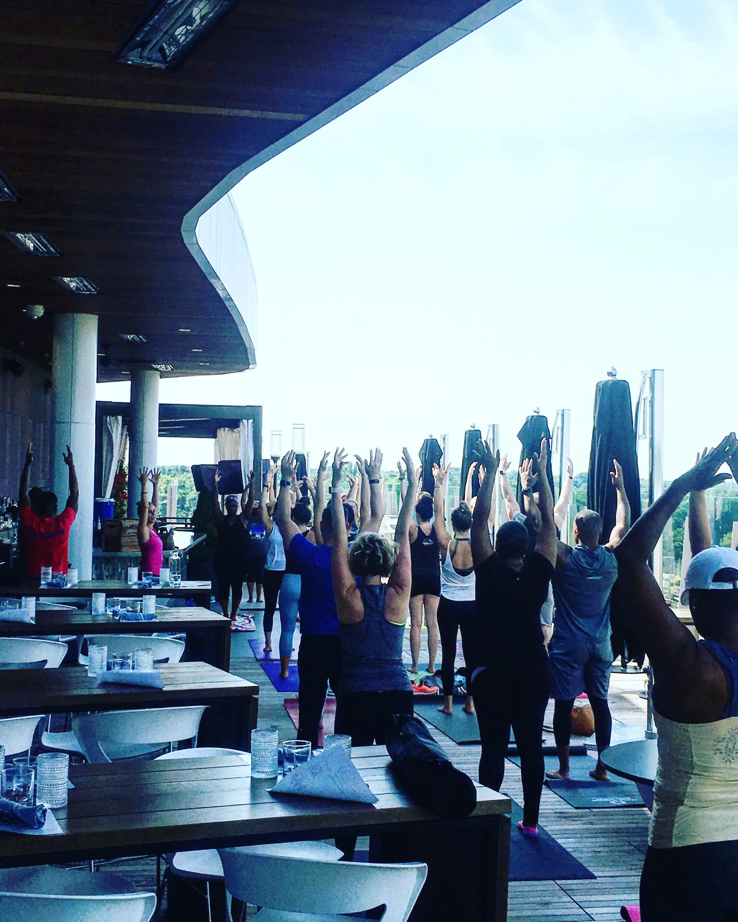 McCray Fitness SIP &amp; STRETCH on VASO's rooftop