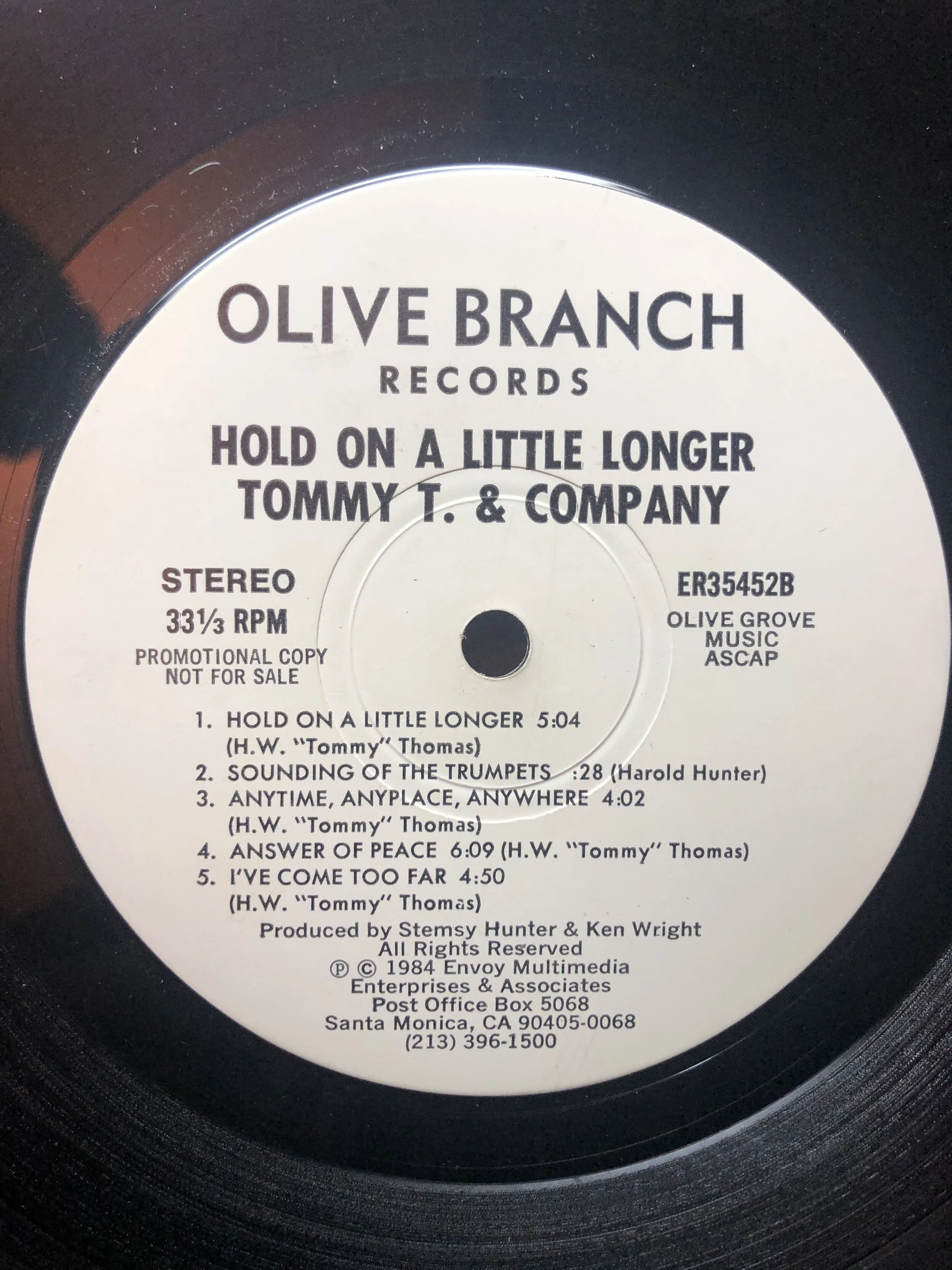 Tommy T - Hold on a Little Longer