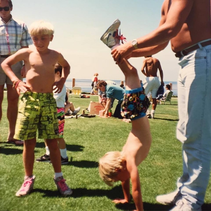Photo from Ashes in the Ocean : Early yoga days with John Maher . La Jolla, Ca. Circa 1990