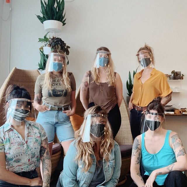 Good morning from thee gang. We&rsquo;re so excited and thankful to have so much talent making things happen in our community. A huge shout out to @_altoth_ for making these beautiful, comfortable and very fashionable cotton masks for us 😘and anothe