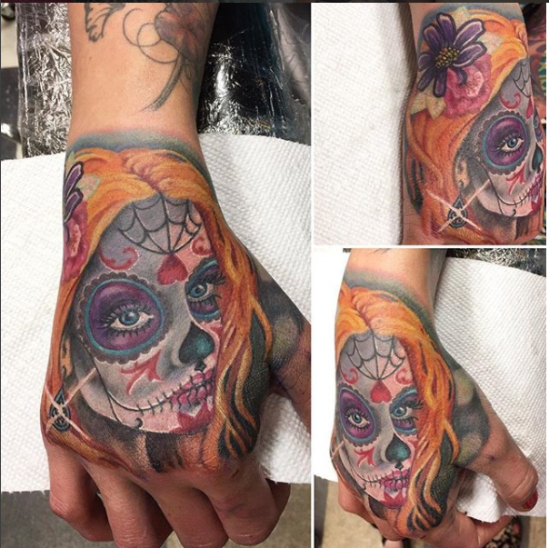 Sugar Skull Hand