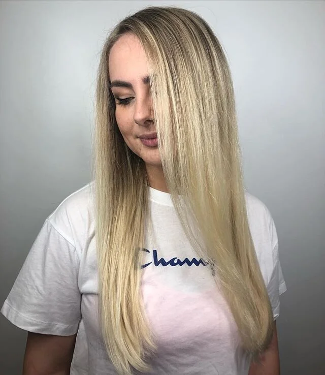 Making all your blonde dreams come true at @cardamones_salon. Thanks for letting me do your hair, Cheyenne! Call/DM to book!