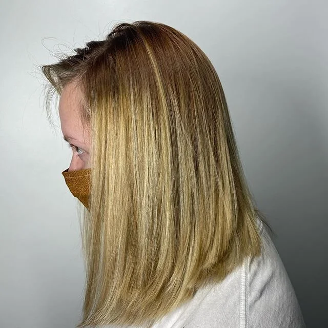 Taking Heather&rsquo;s blonde back to her gorgeous natural auburn! Thanks for coming in!