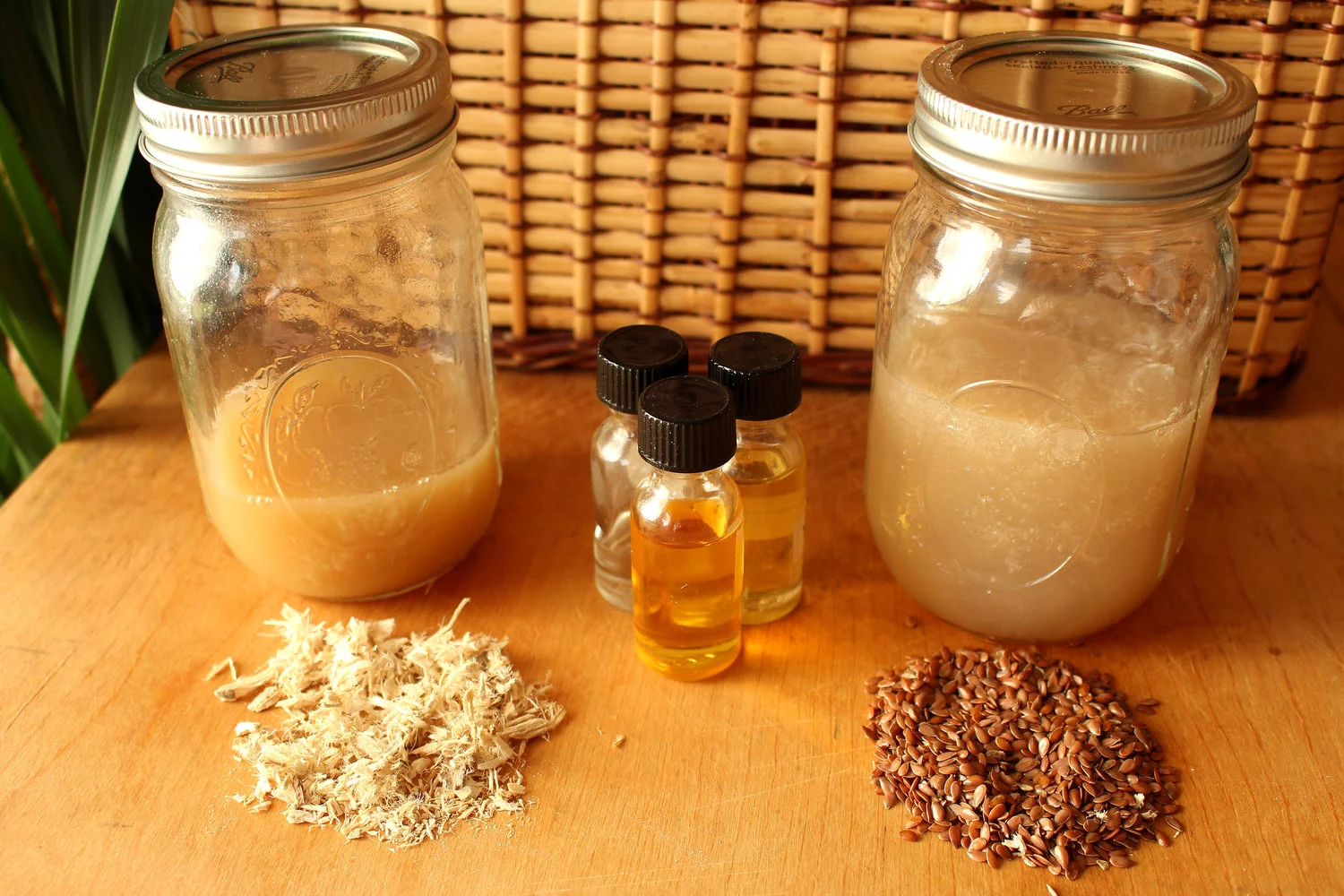 How To Make Herbal Infused Marshmallow Root Flax Seed Hair Gel — TamThyme