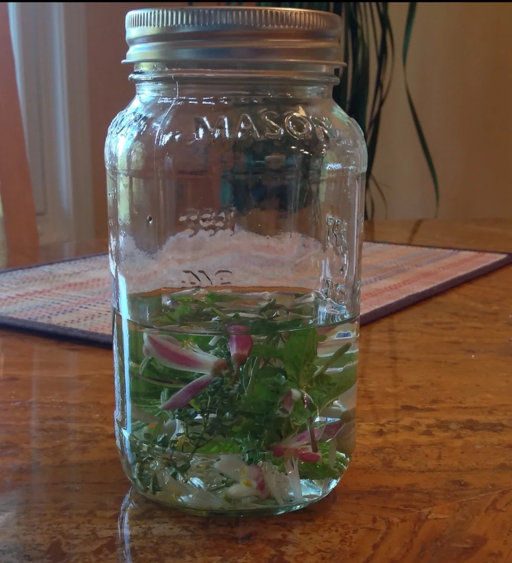 Lemon Blossom mix tincture (1st day)