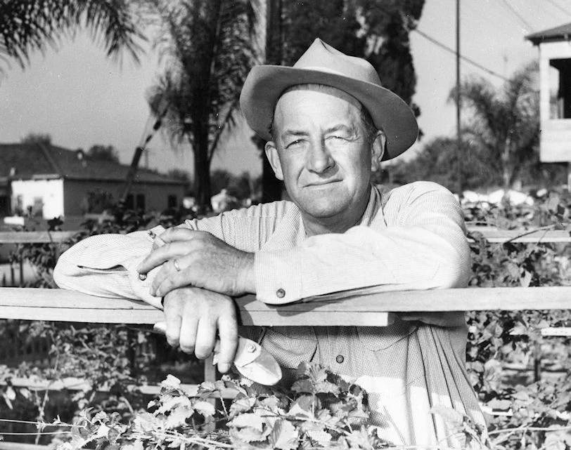 Rudy Boysen, namesake of the Boysenberry, 1948 (courtesy UC Irvine Special Collections).