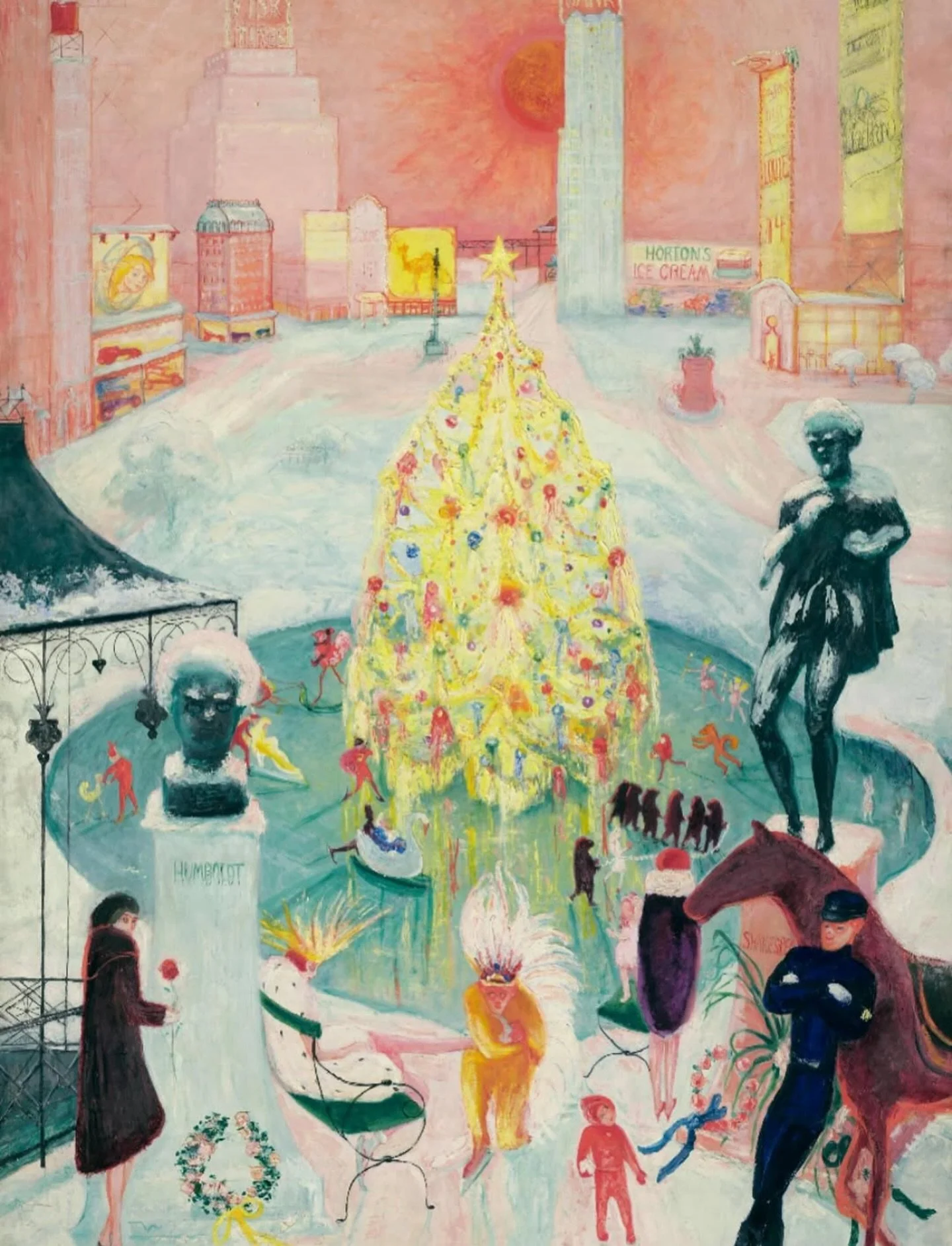 Florine Stettheimer, Christmas 

oil on canvas 1930 #mobettamusings