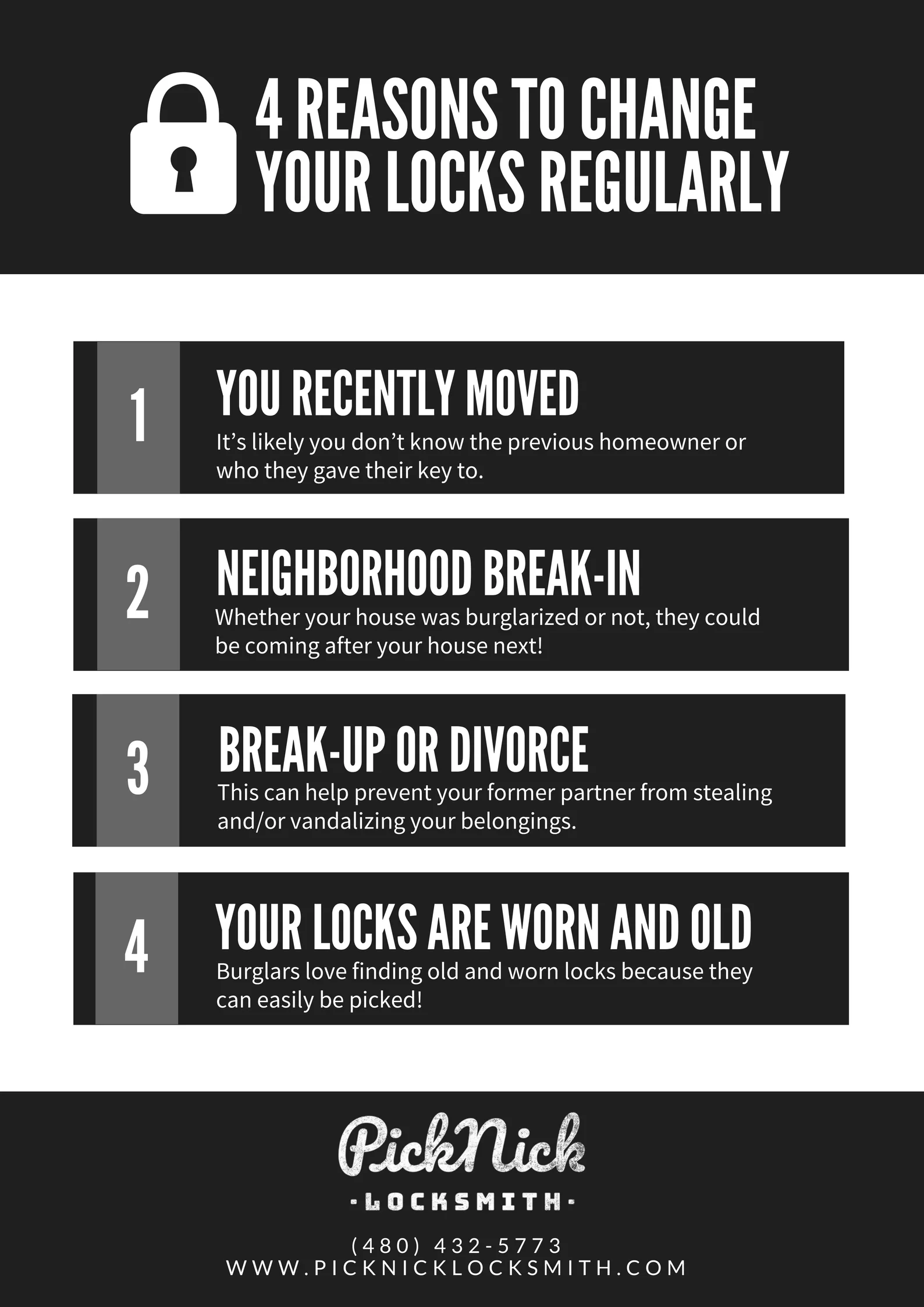 4 Reasons You Need To Change Your Locks [INFOGRAPHIC] — PickNick Locksmith