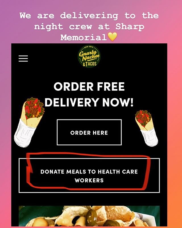 I am raising twins, taking classes, and making burritos for our healthcare heroes. Staying so very busy, but I have to do my part in helping those that help us! Donations start at $5. LET&rsquo;S DO OUR PART Y&rsquo;ALL💛