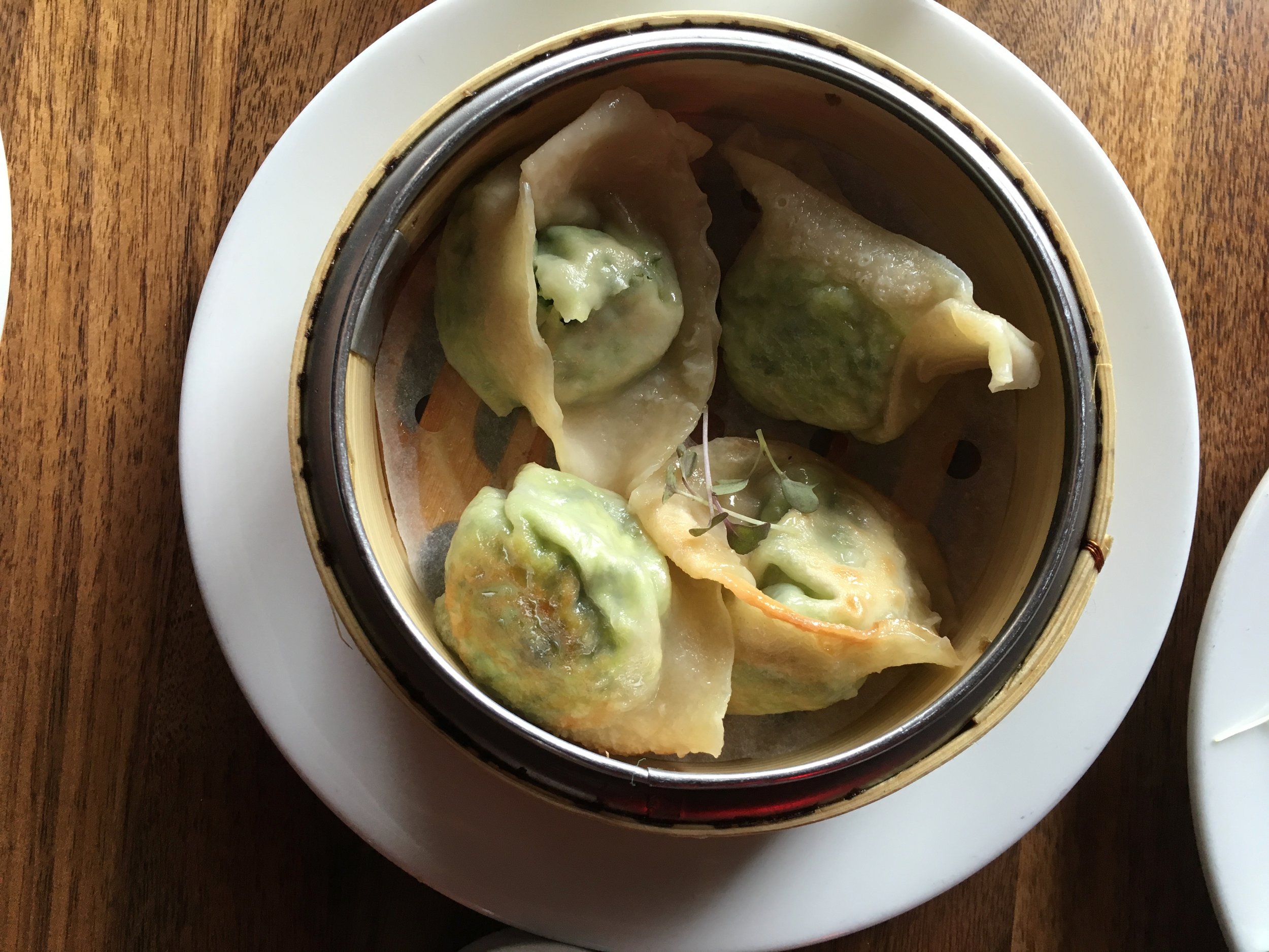 Indo Street: Kale Edamame Dumplings