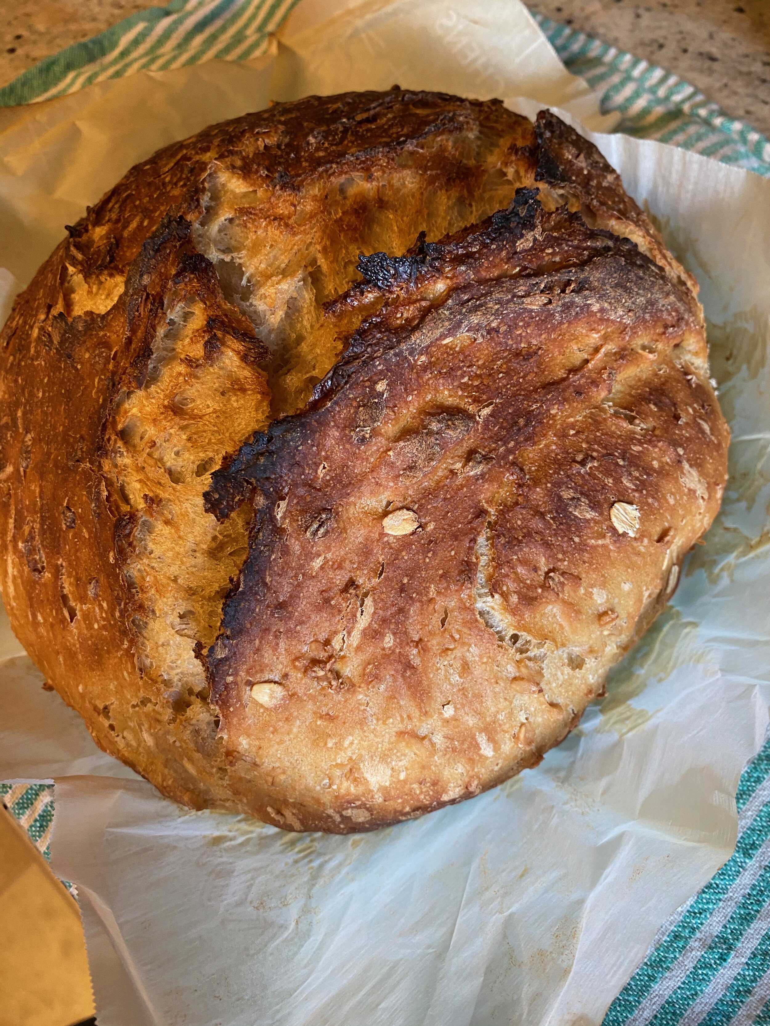 Sweet &amp; Soft Honey Oat Sourdough