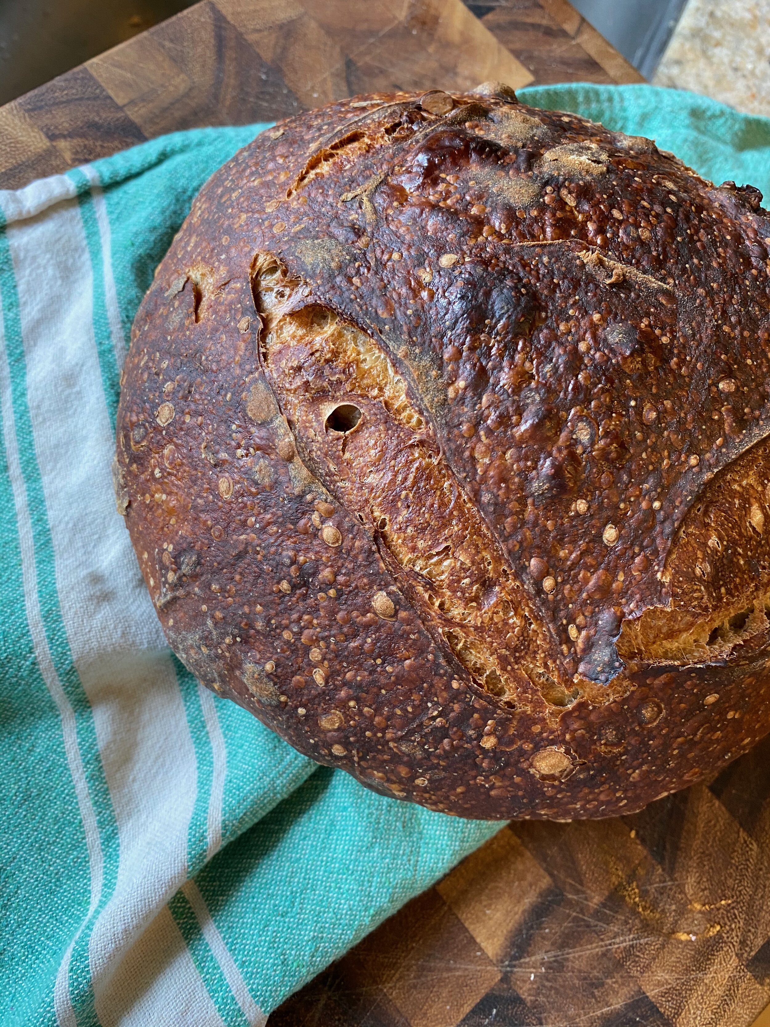 Toasted Walnut and Honey Sourdough Bread
