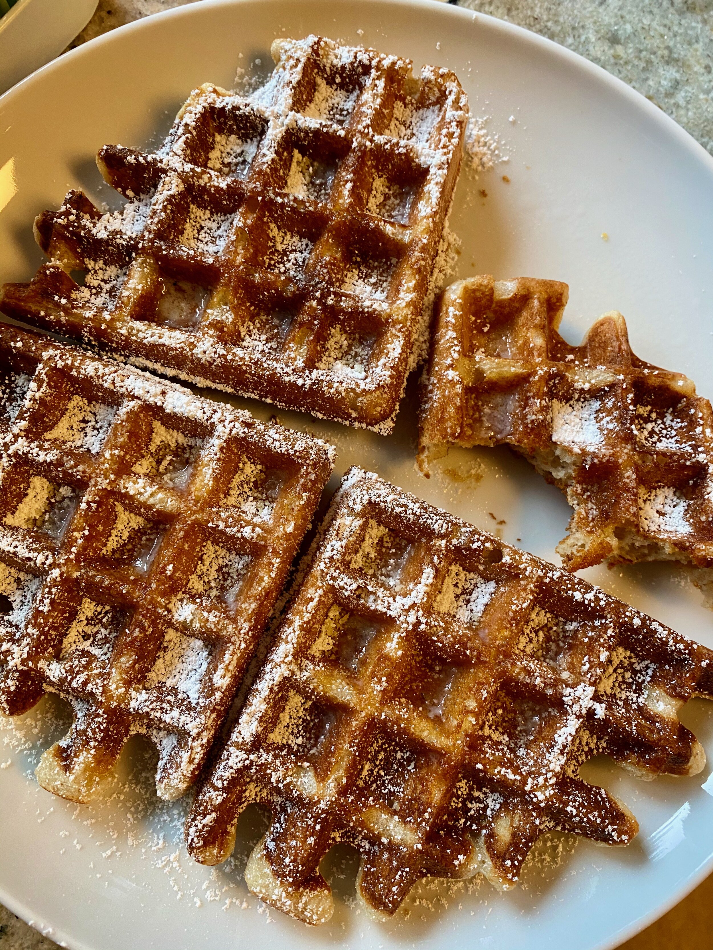 NY Times Sourdough Waffles