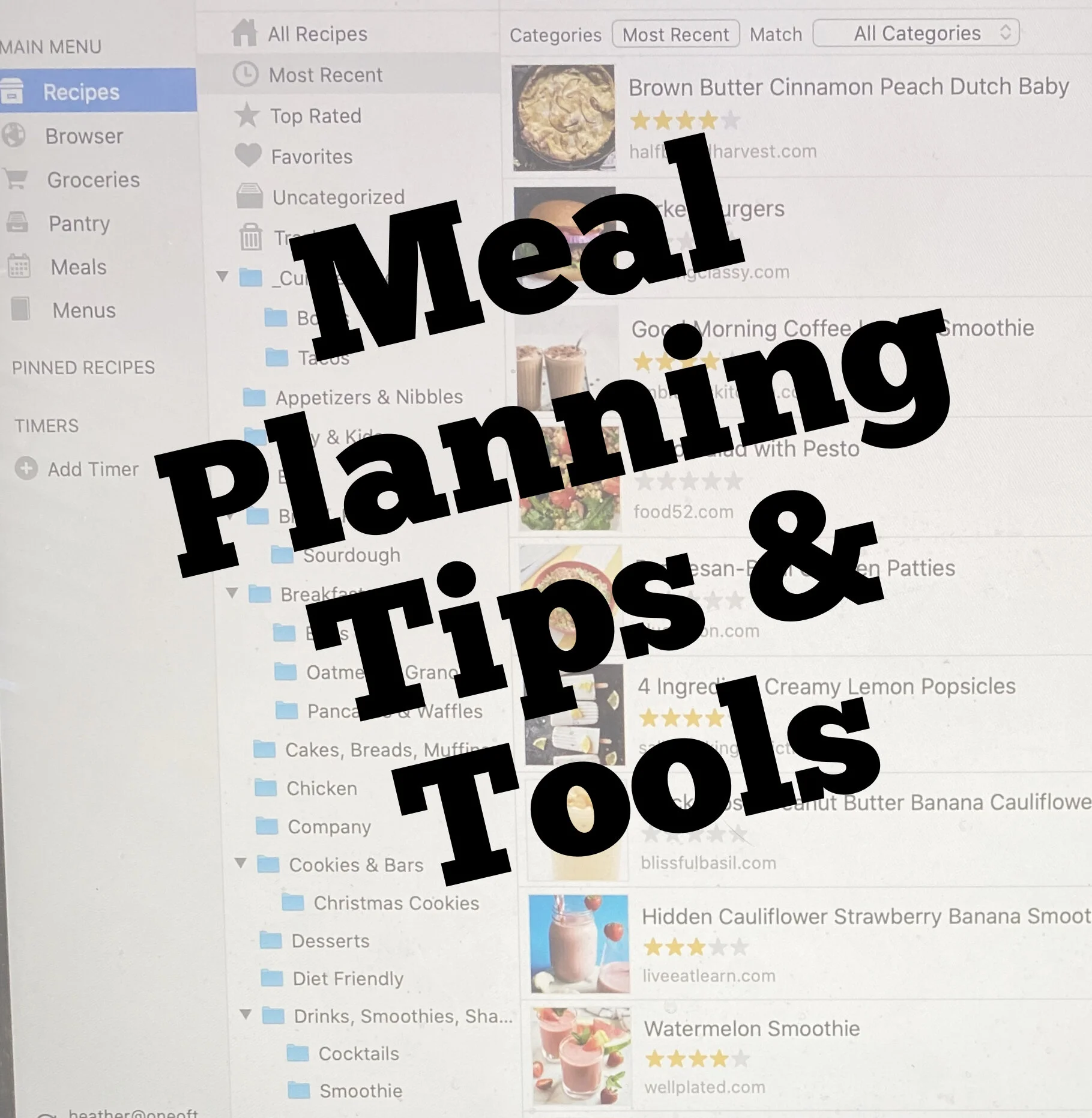My Meal Planning Tips and Tools