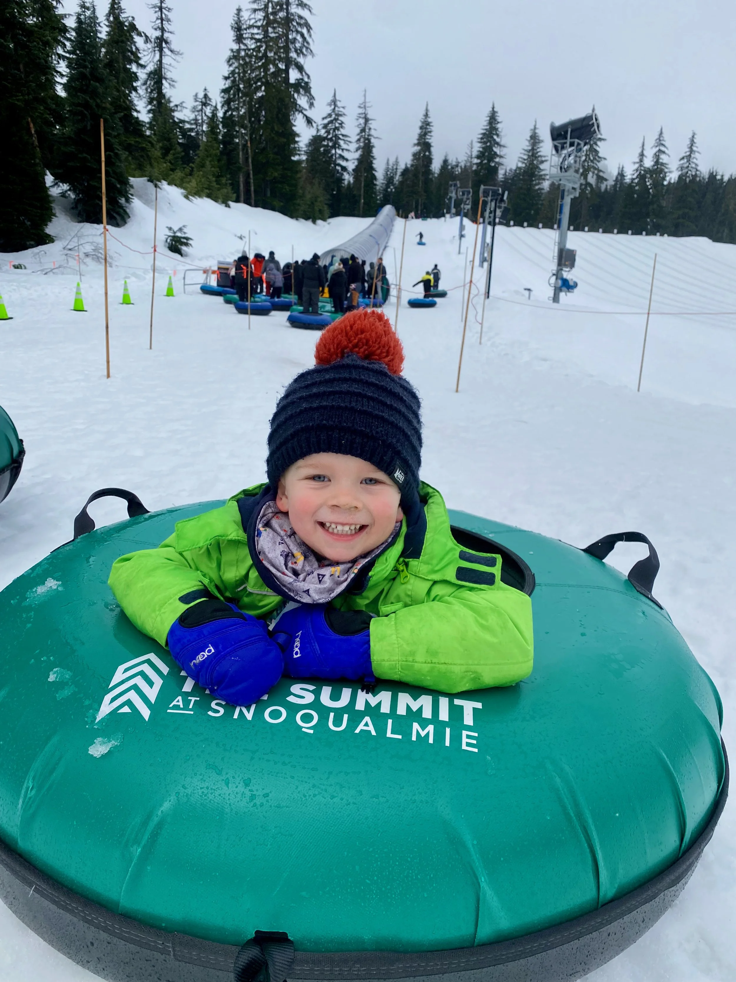 Snow Tubing at Snoqualmie Summit