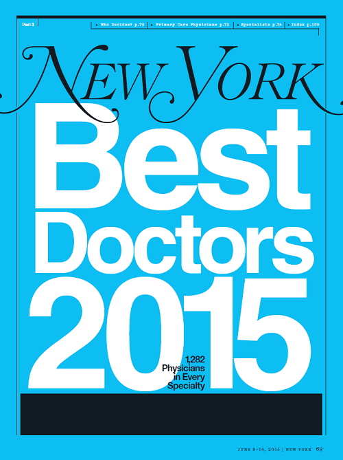 New York Magazine Best Doctor 2015