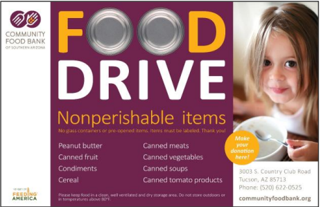 Canned food drive a success! 