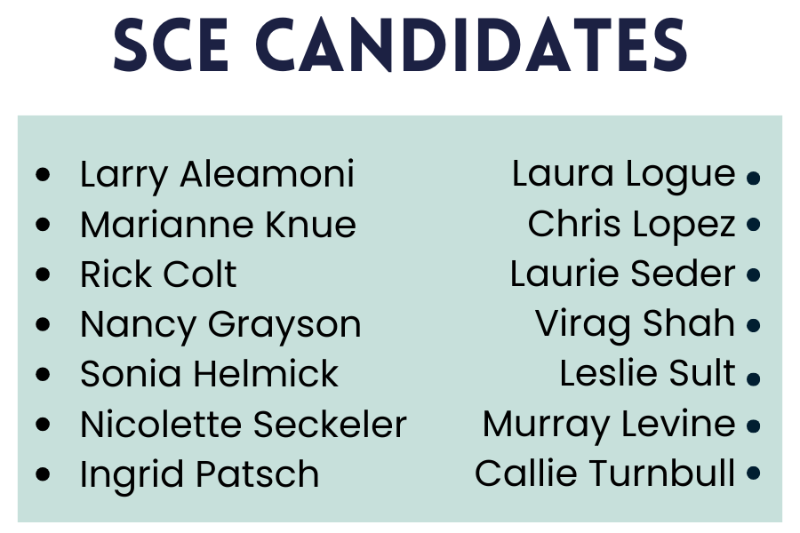 SCE slate of candidates for the 2025/2026 board