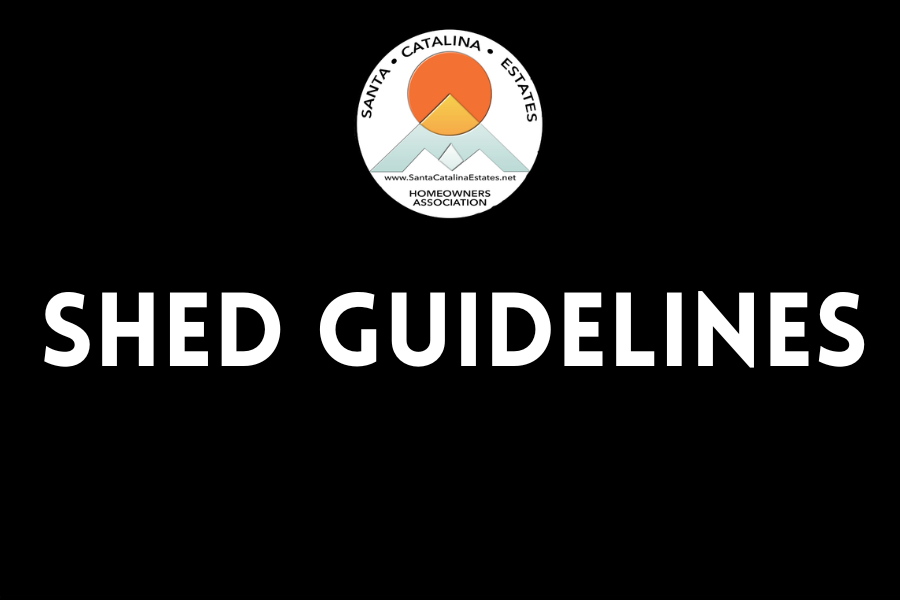 Shed guidelines