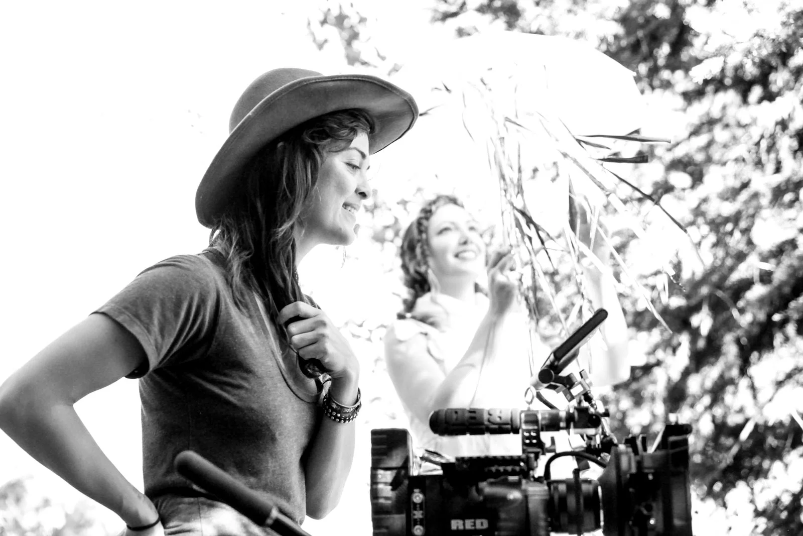 LBMINNICH on set directing her film "TURUQ"